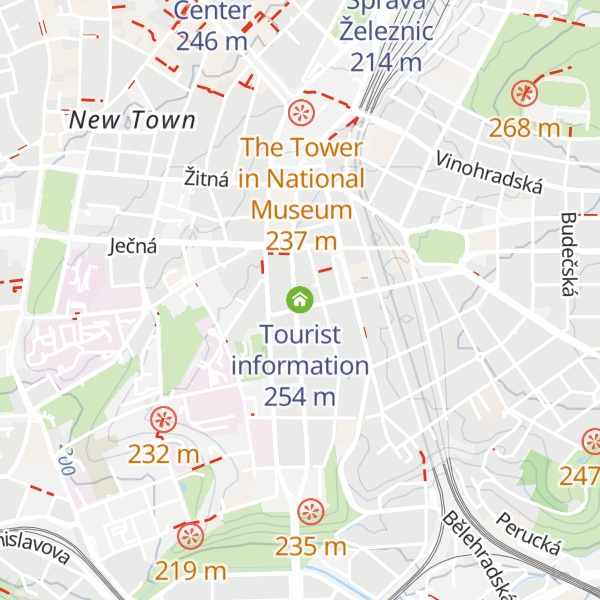 Map of Tourist information