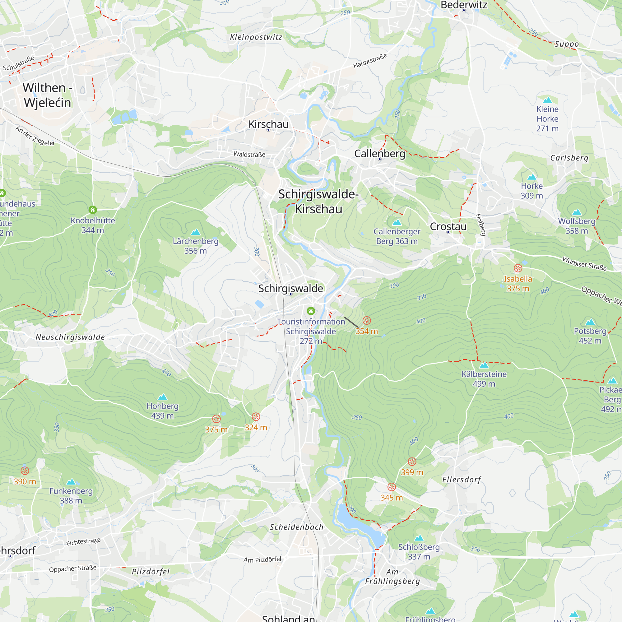 Touristinformation Schirgiswalde map