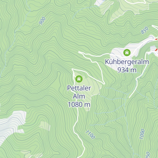 Map of Pettaler Alm