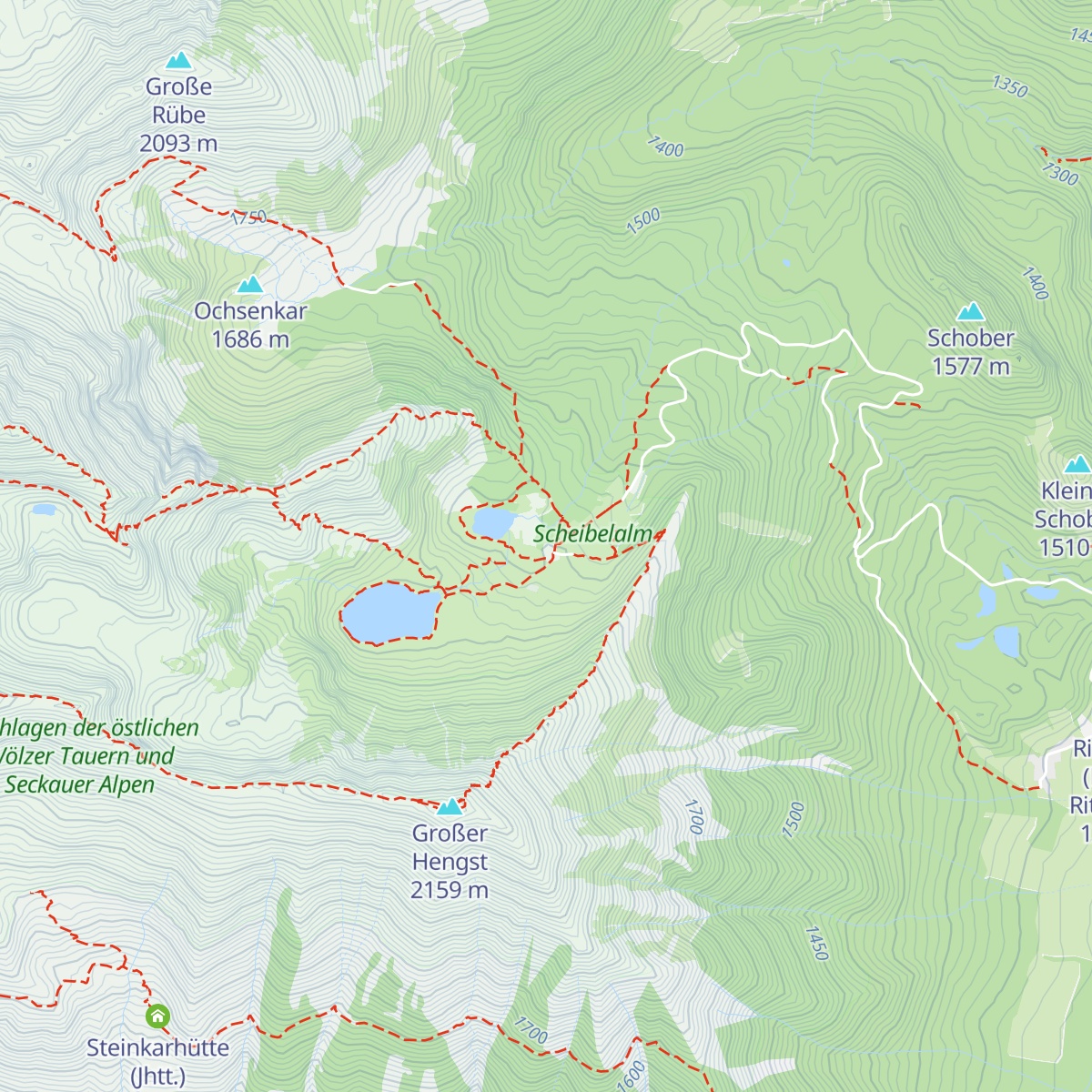Edelrautehütte map