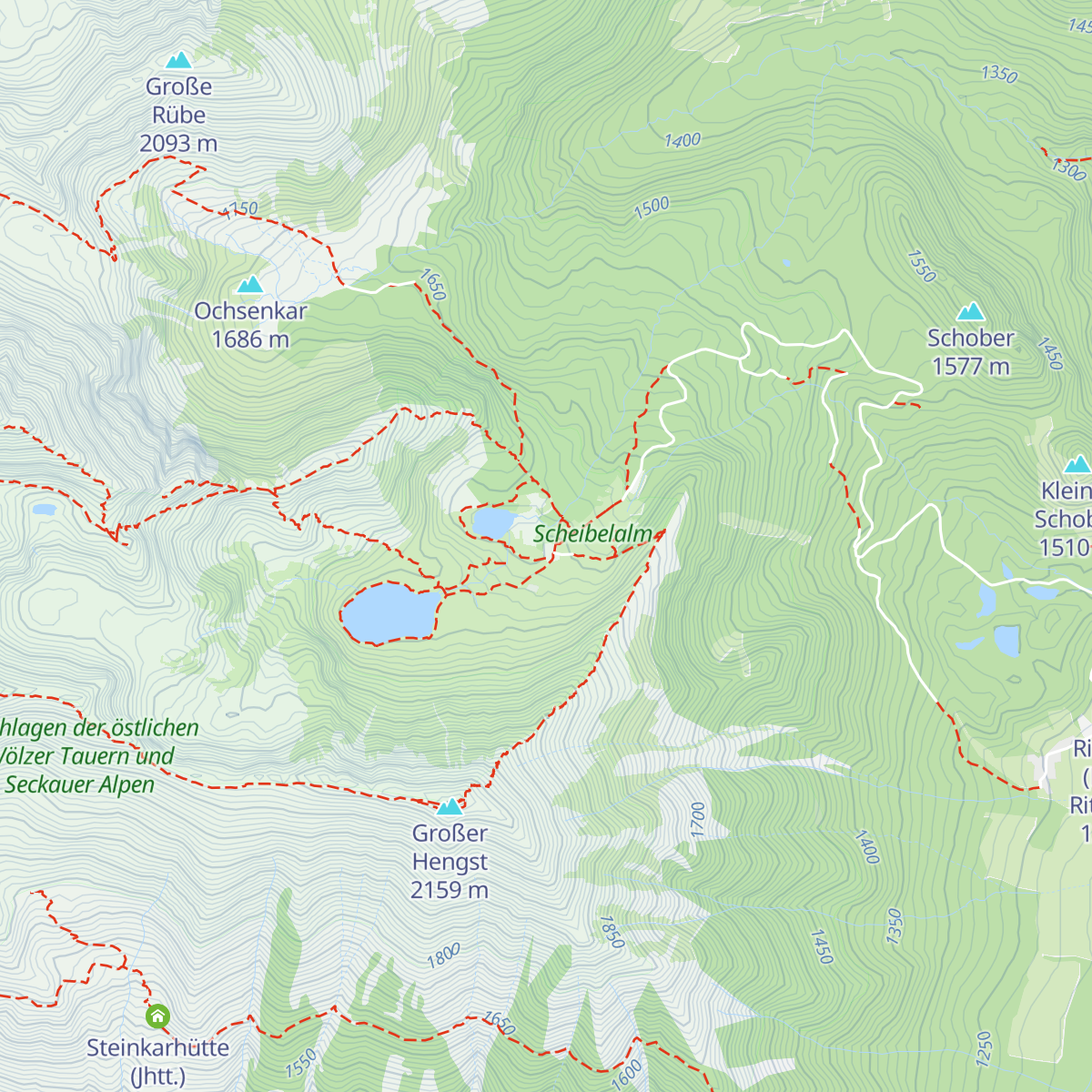 Edelrautehütte map