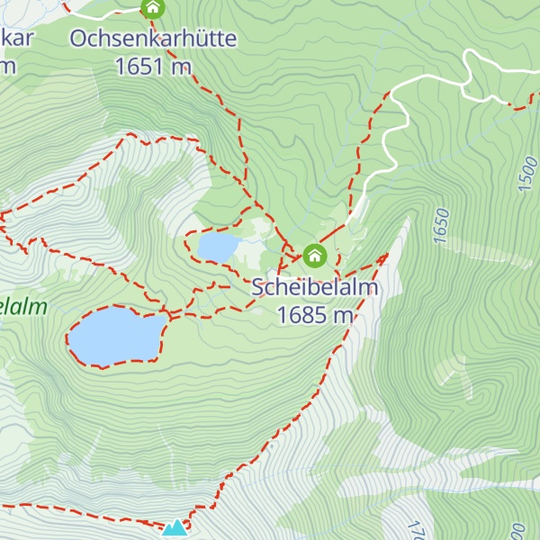 Map of Edelrautehütte