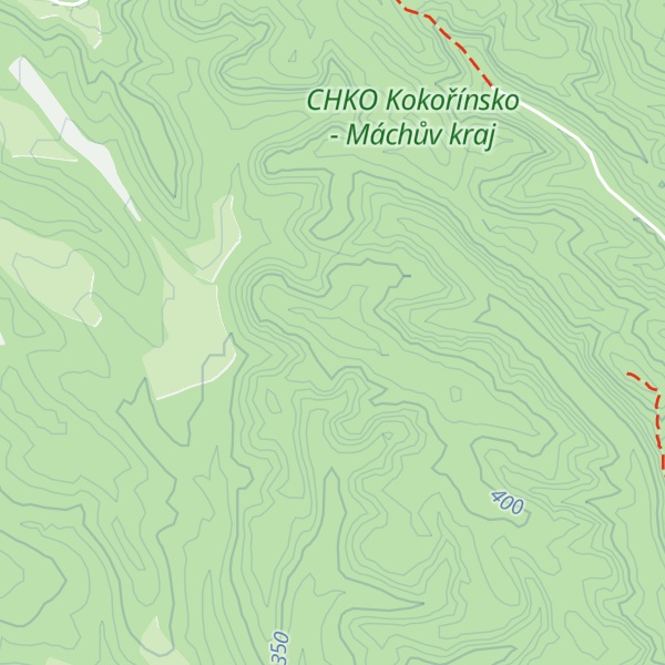 Map of Koňský vrch