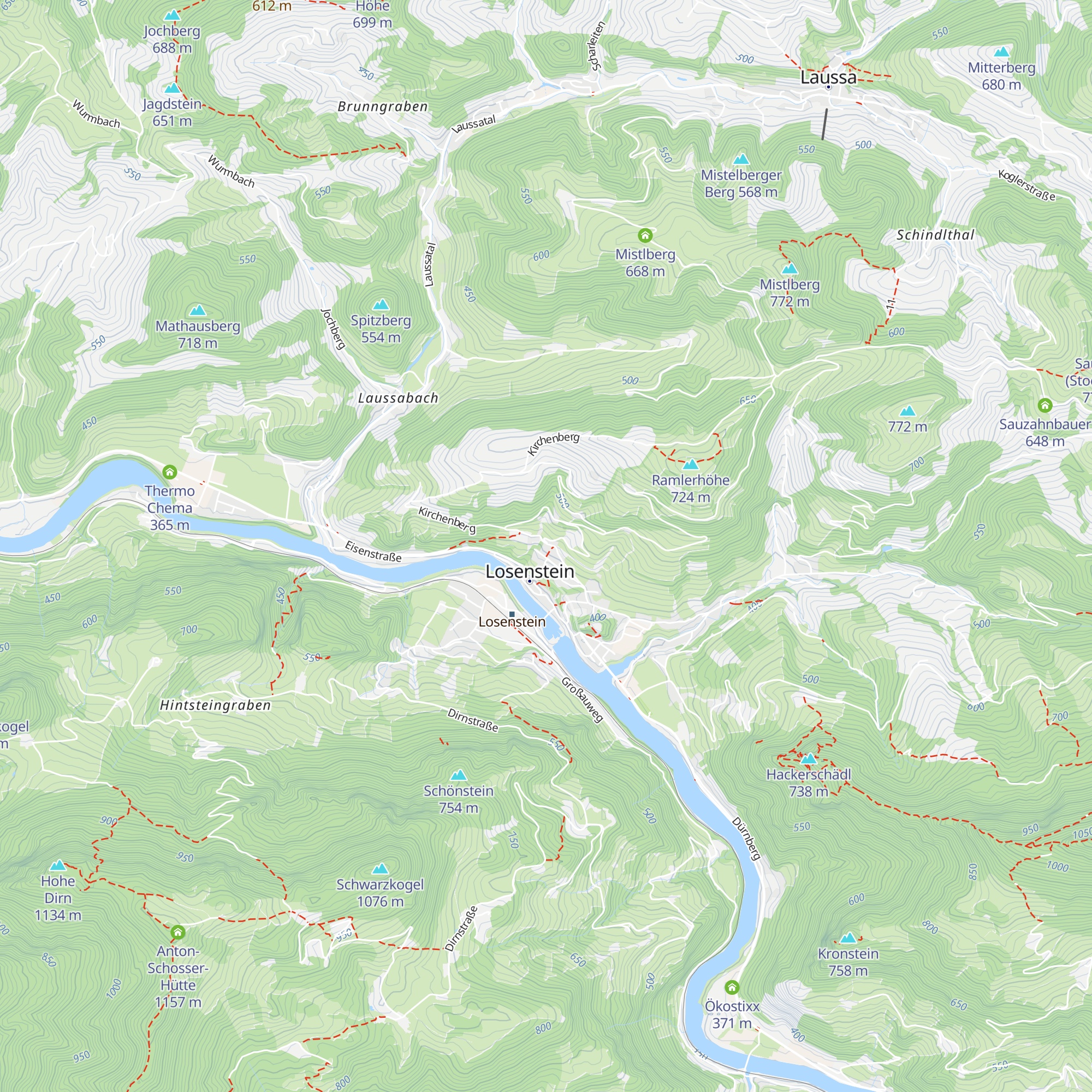 Landesjugendhaus Losenstein map