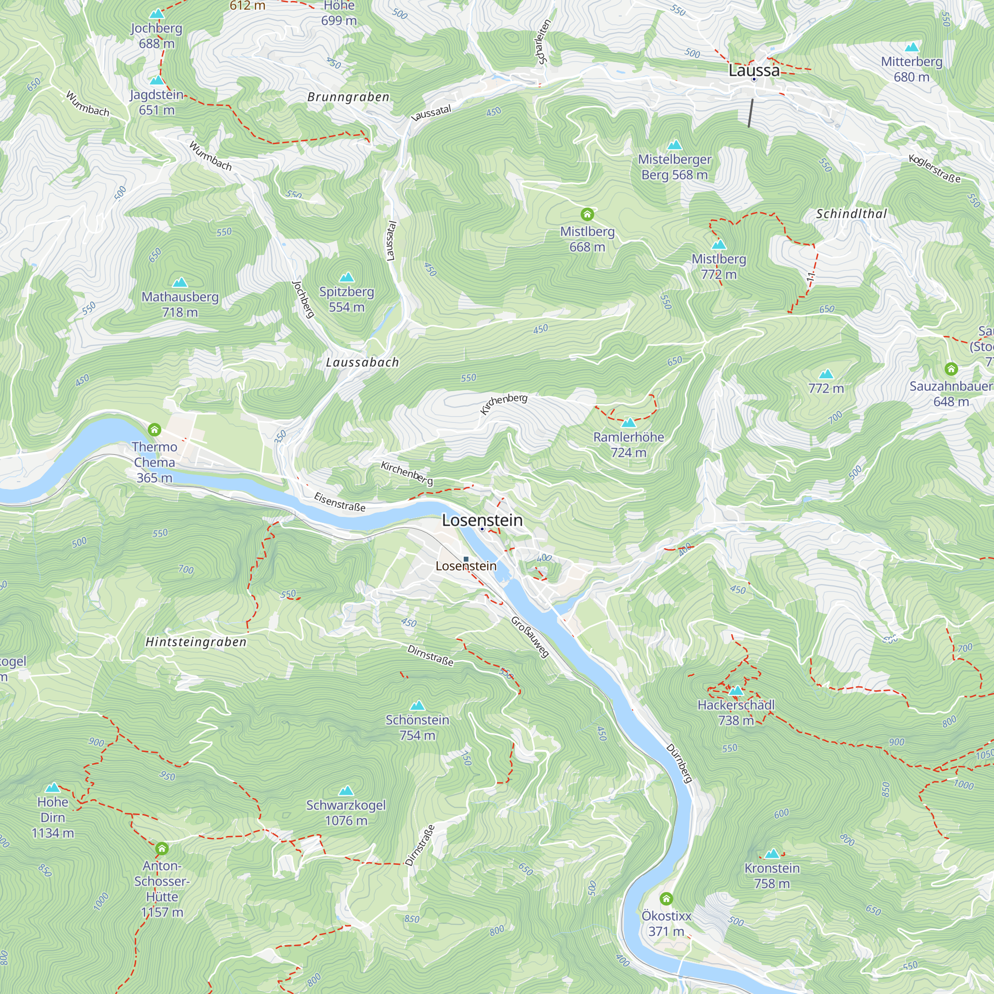 Landesjugendhaus Losenstein map