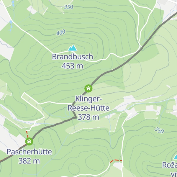 Map of Klinger-Reese-Hütte