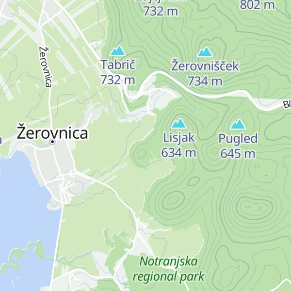 Map of Čevec