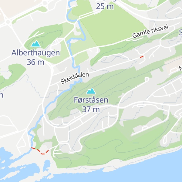 Map of Førståsen