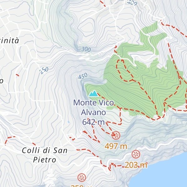 Map of Monte Vico Alvano