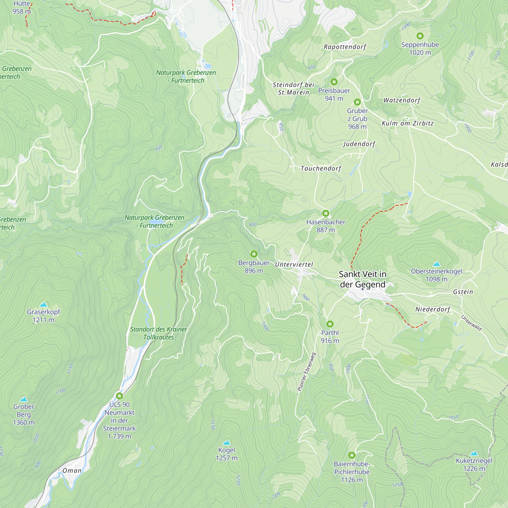 Bergbauer map