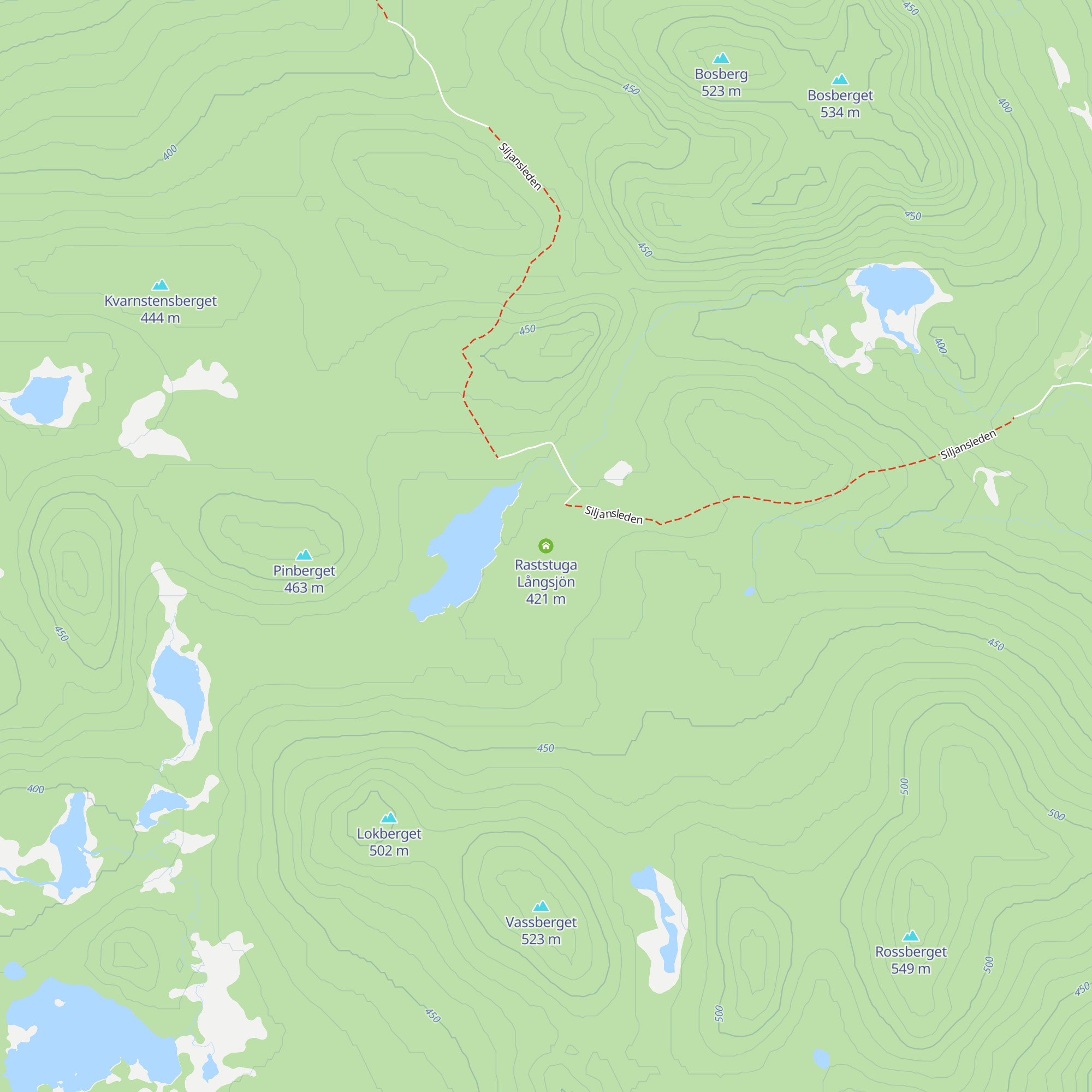 Raststuga Långsjön map