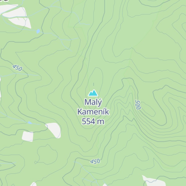 Map of Malý Kameník