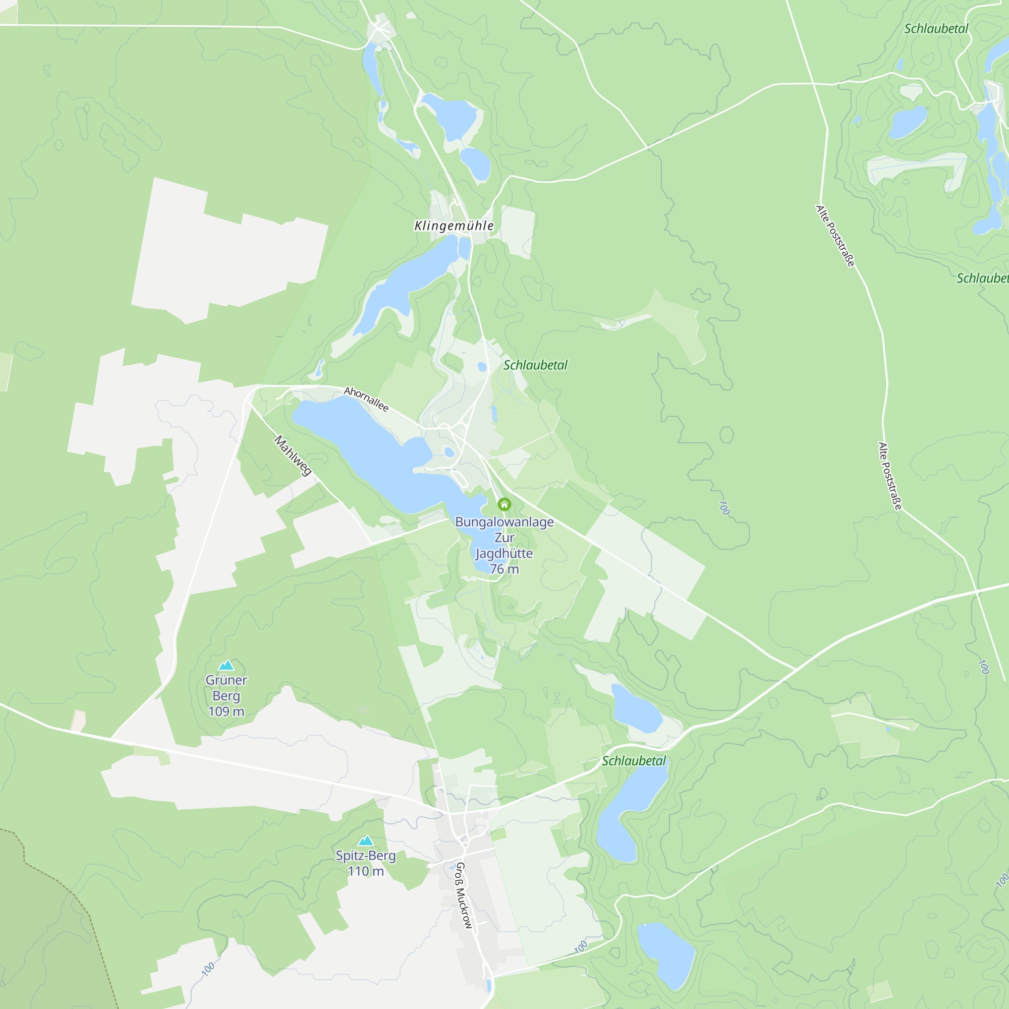 Bungalowanlage Zur Jagdhütte map