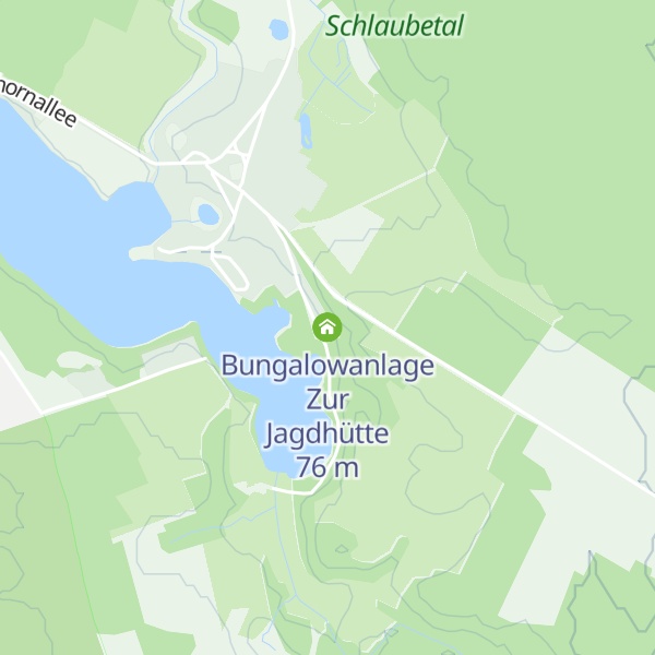 Map of Bungalowanlage Zur Jagdhütte