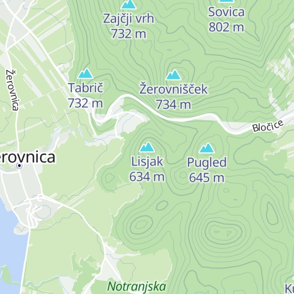 Map of Lisjak