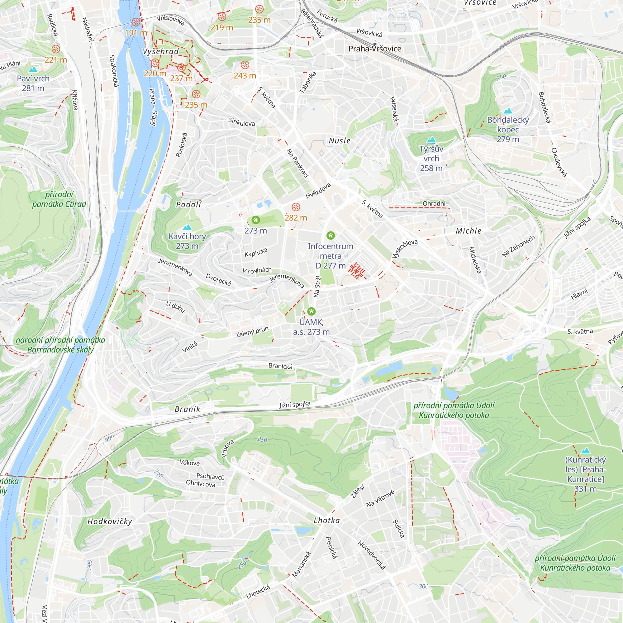 ÚAMK, a.s. map