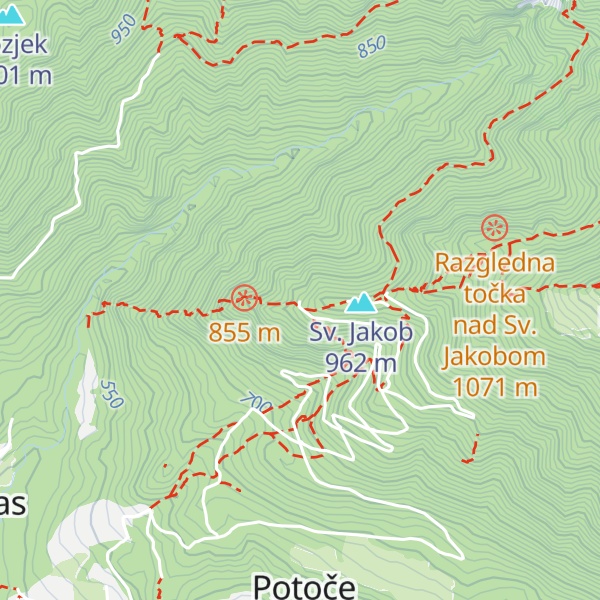 Map of Francijeva koča
