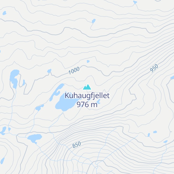 Map of Kuhaugfjellet
