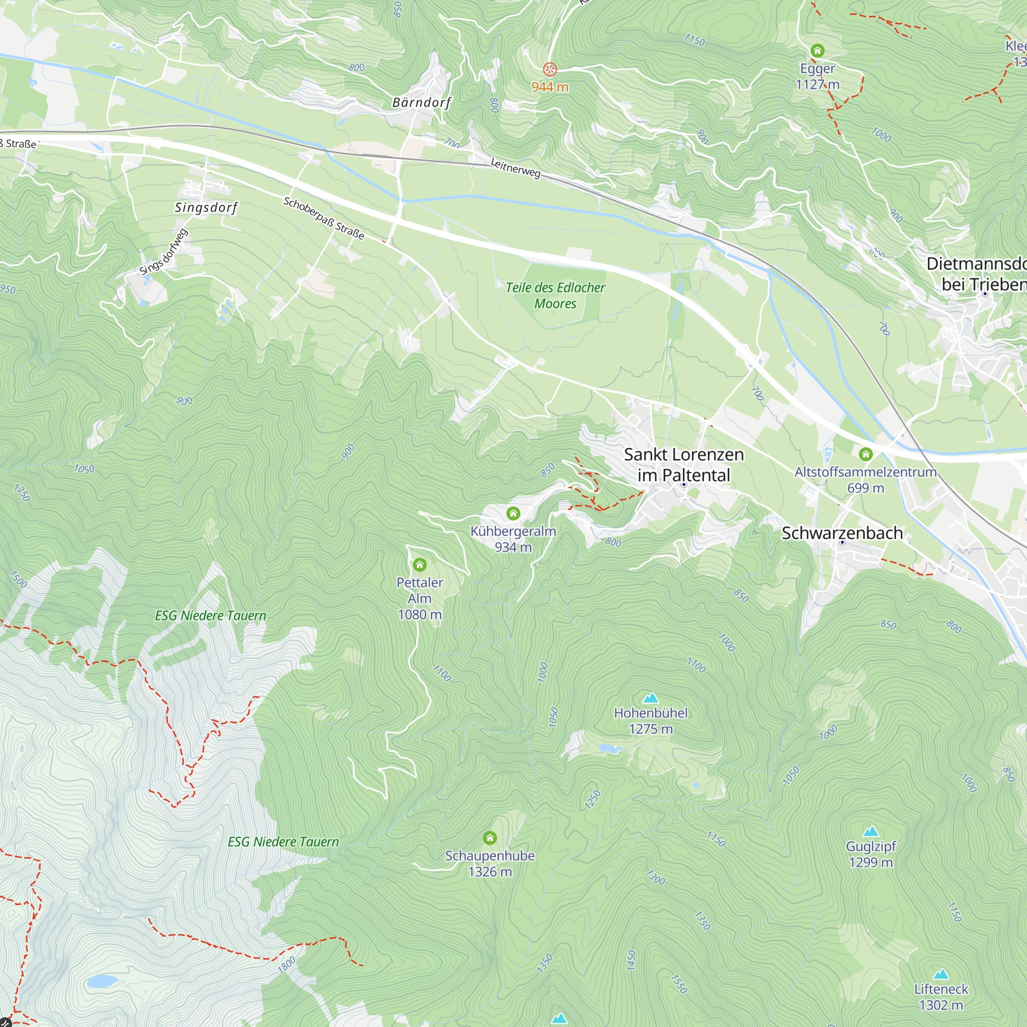 Kühbergeralm map