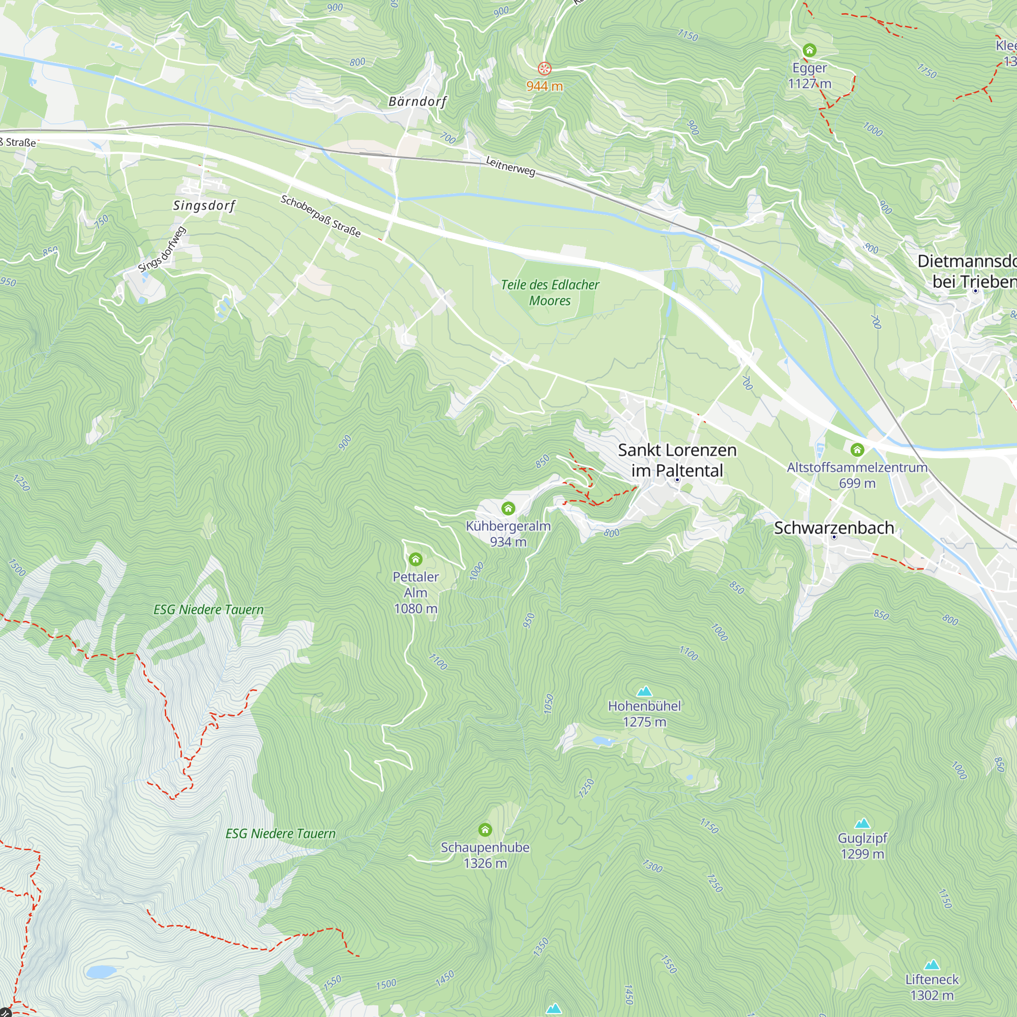 Kühbergeralm map