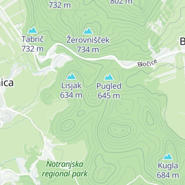 Map of Cerušak