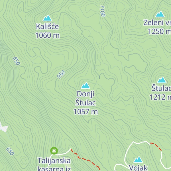 Map of Donji Štulac