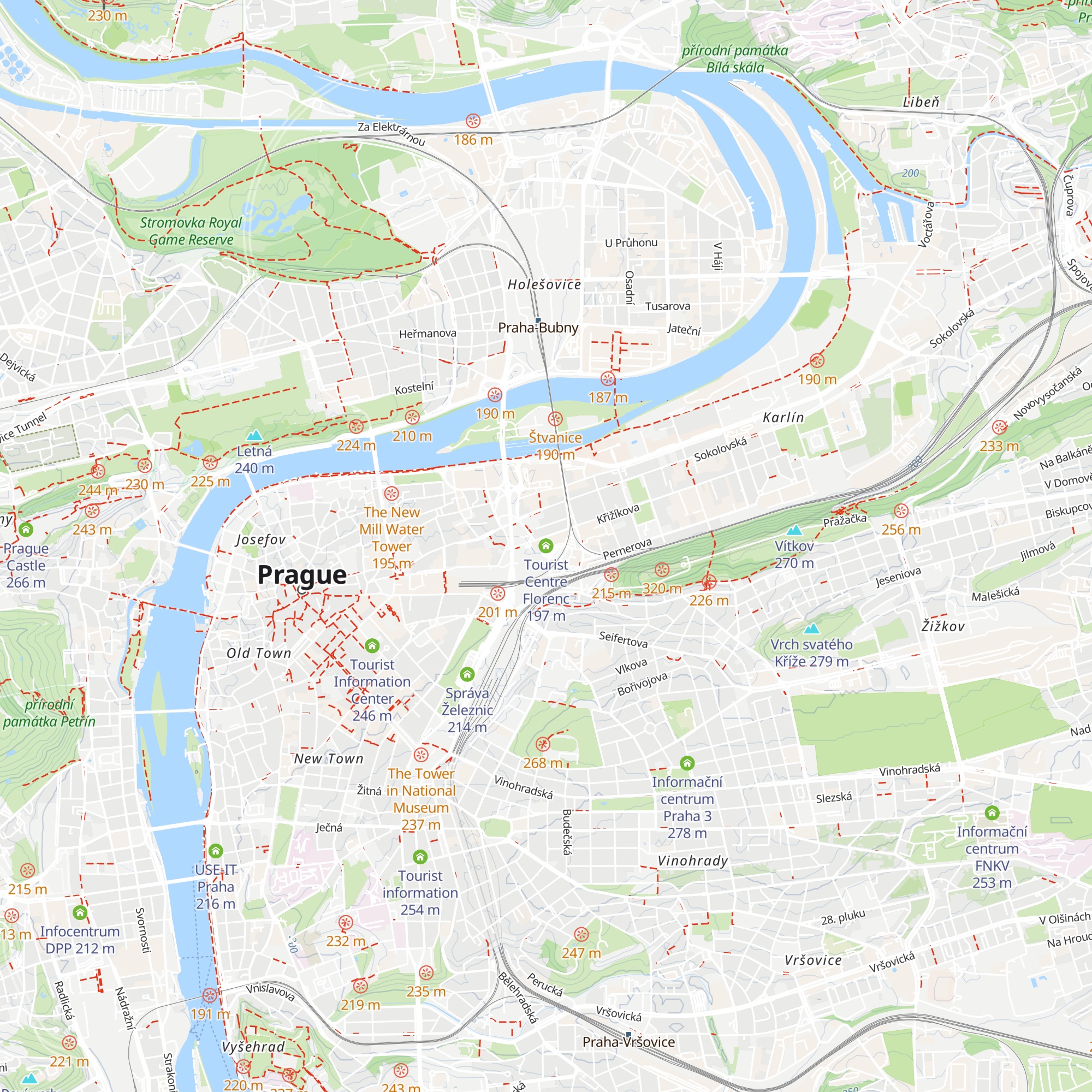 Tourist Centre Florenc map