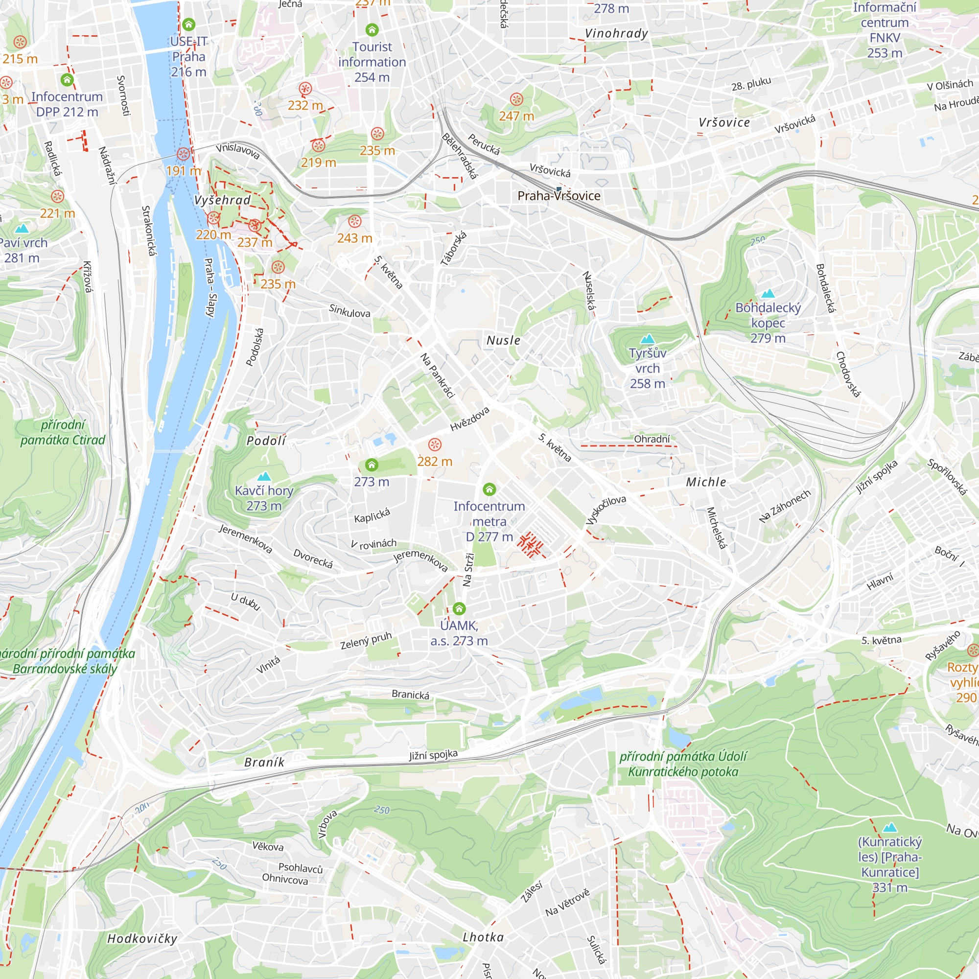 Infocentrum metra D map