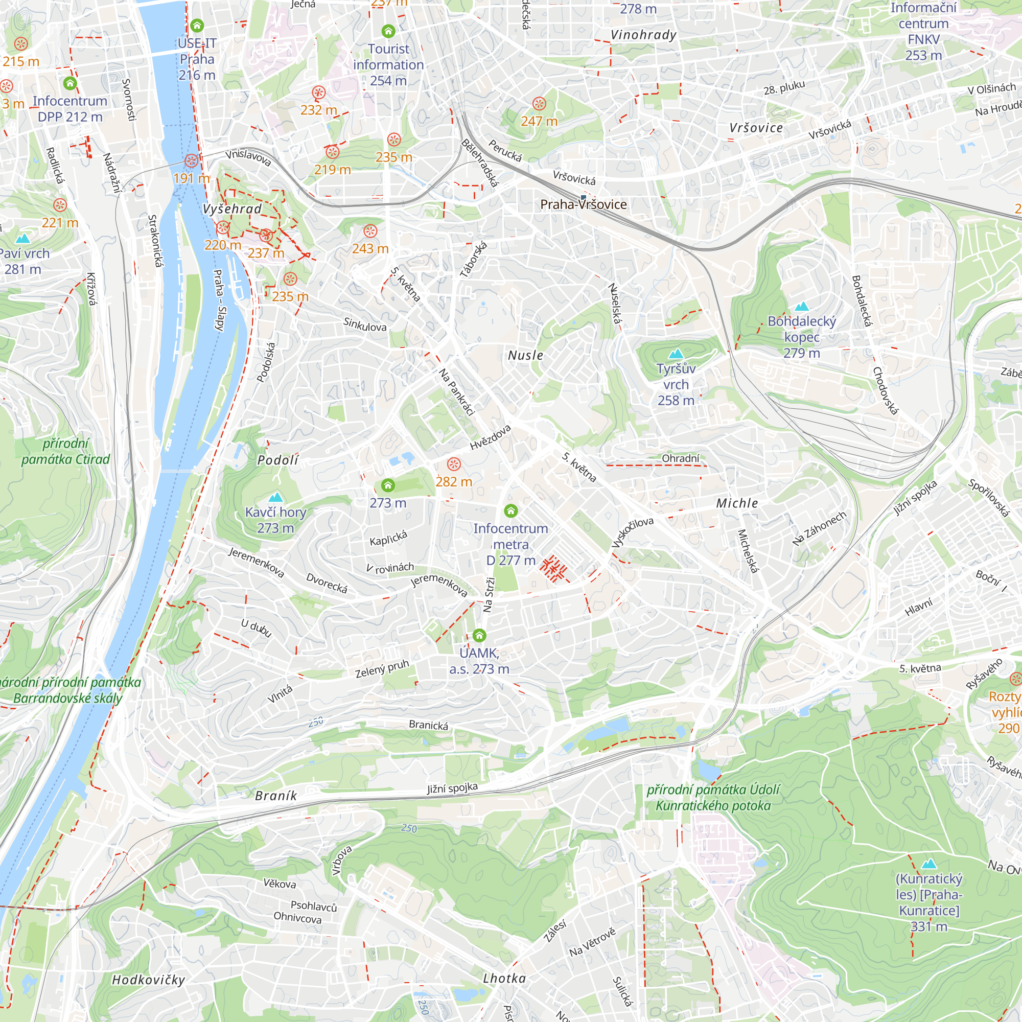 Infocentrum metra D map