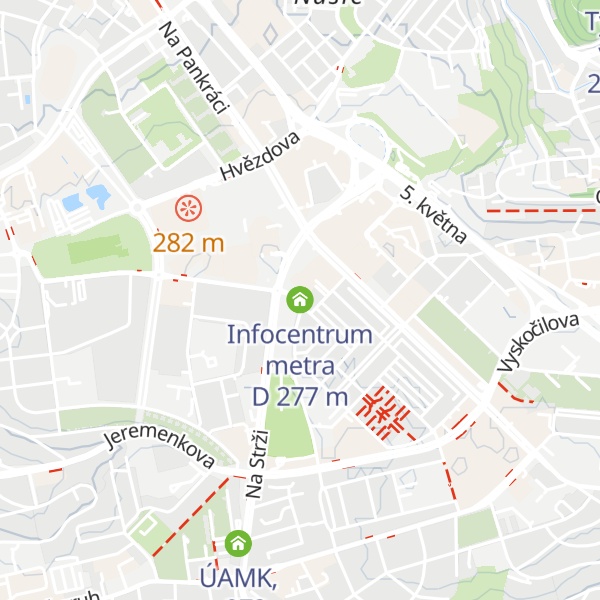 Map of Infocentrum metra D