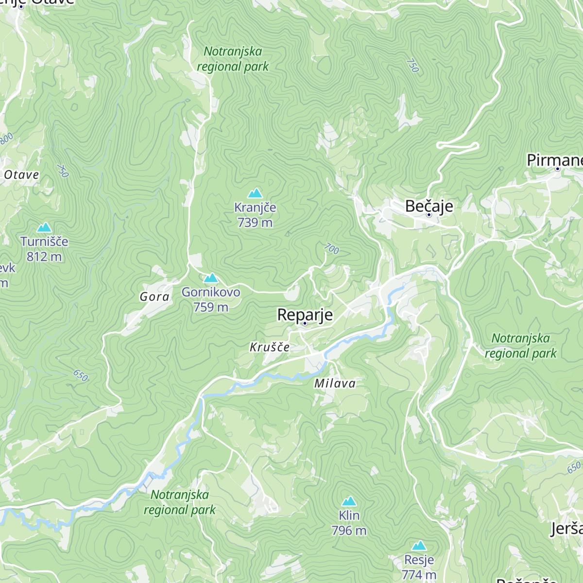 Lovska koča LD Cajnarje map