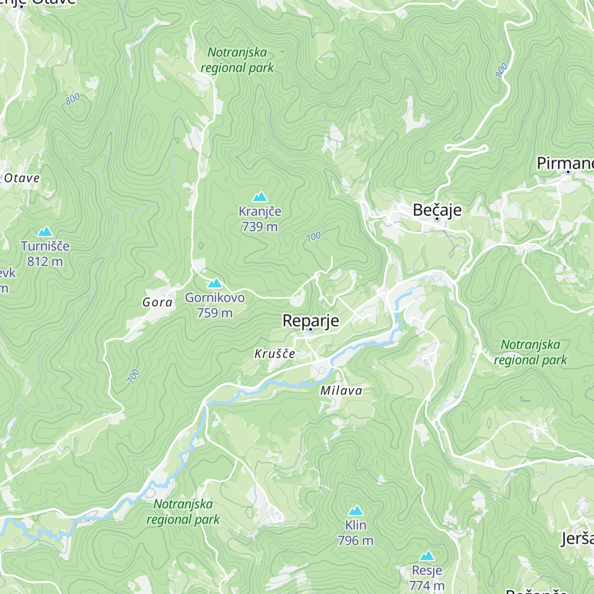 Lovska koča LD Cajnarje map