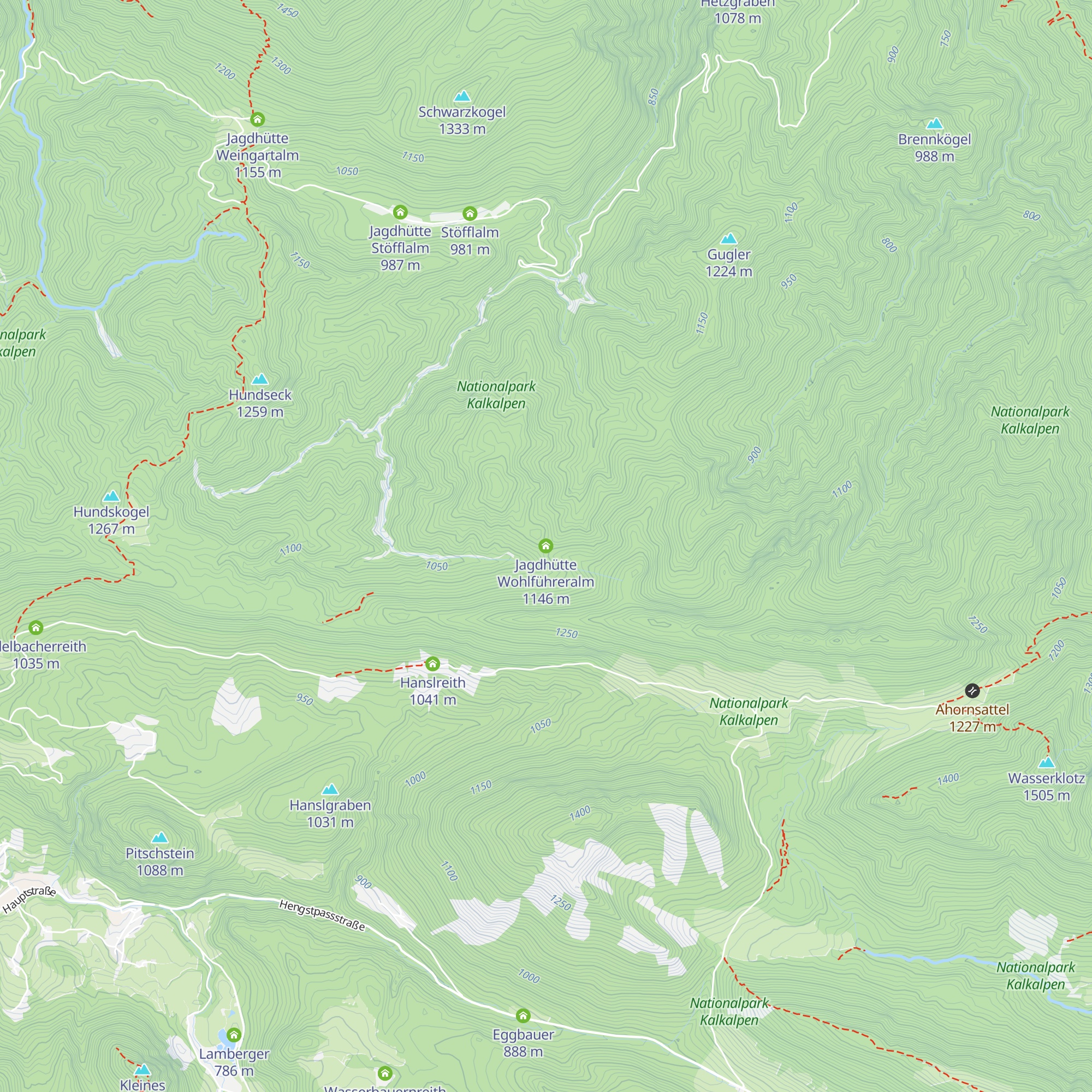 Jagdhütte Wohlführeralm map