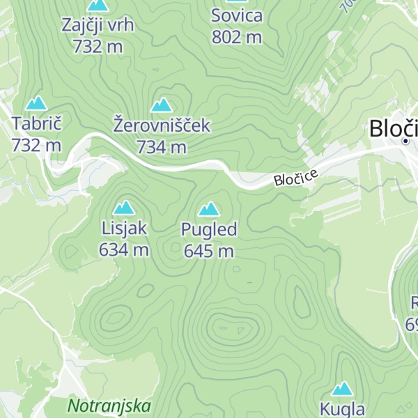 Map of Pugled