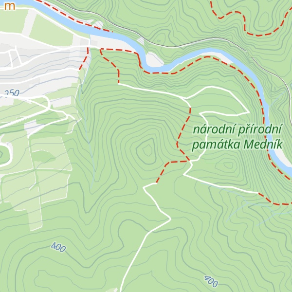 Map of Velký Medník