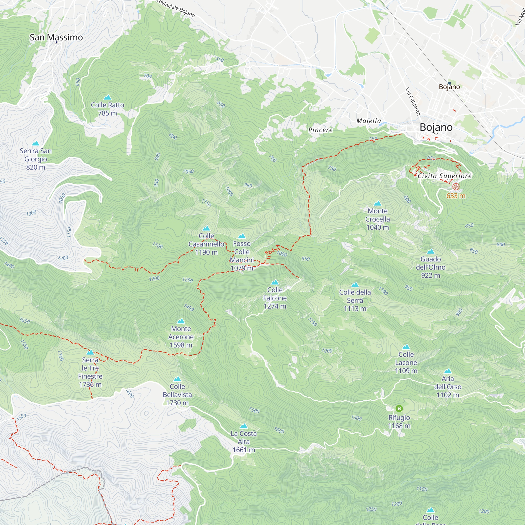 Rifugio Sant'Egidio map