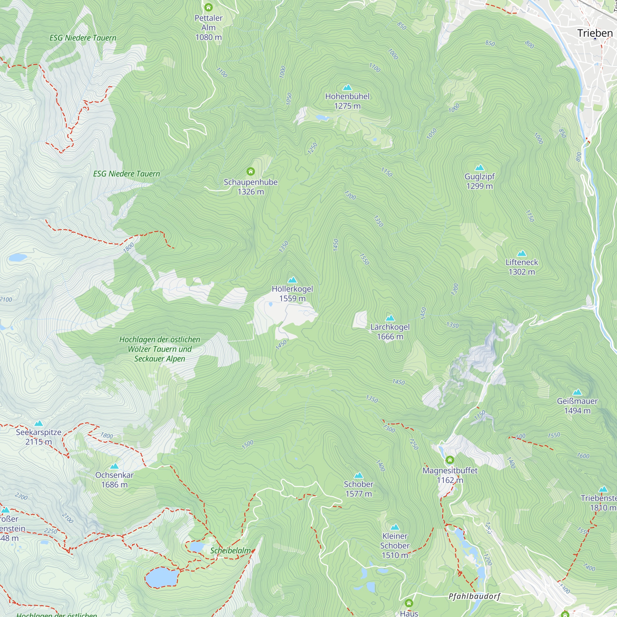 Hölleralm map