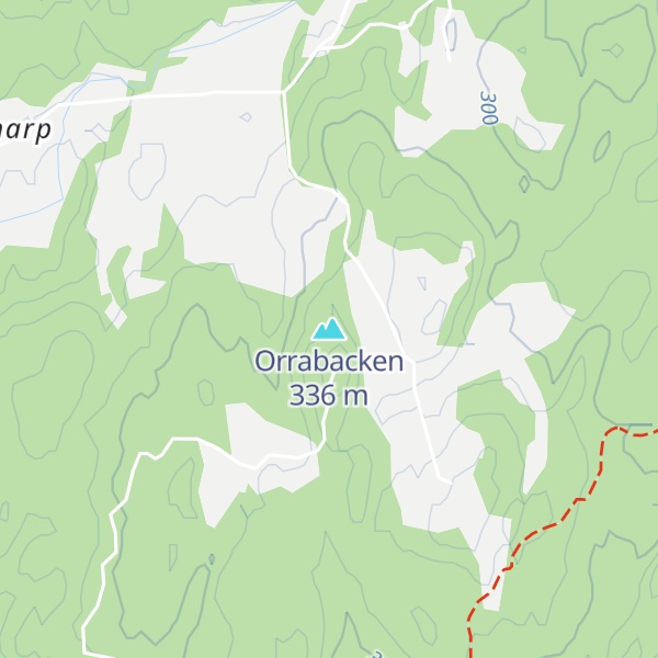 Map of Orrabacken