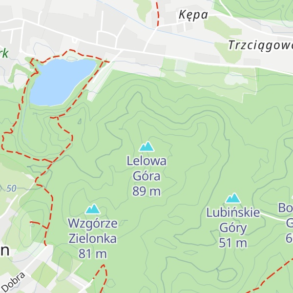 Map of Lelowa Góra