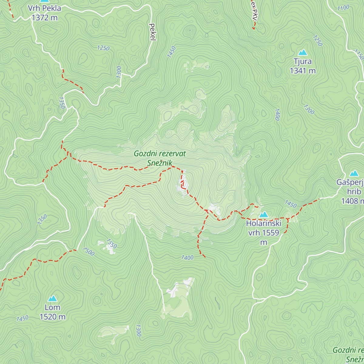 Koča Draga Karolina map