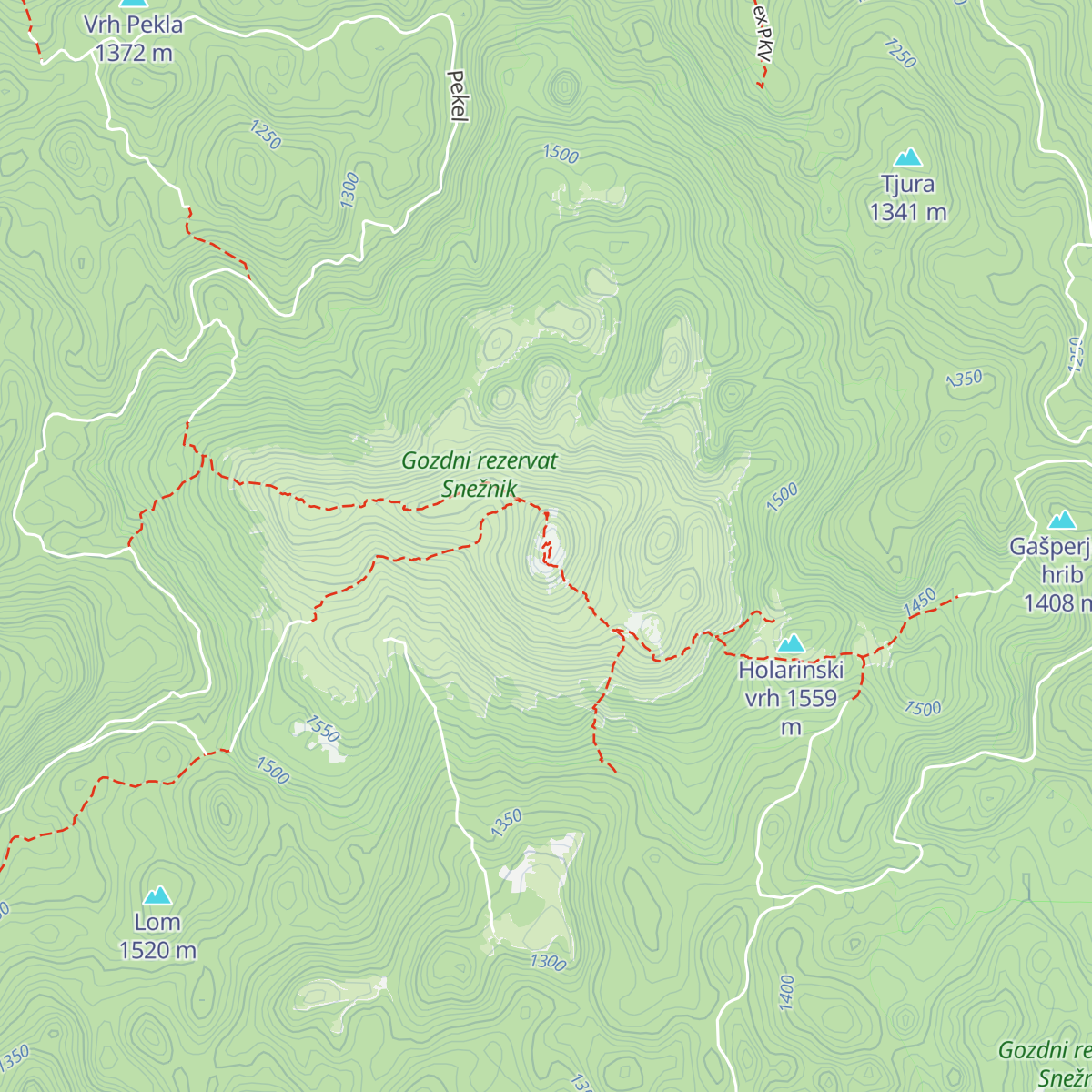 Koča Draga Karolina map