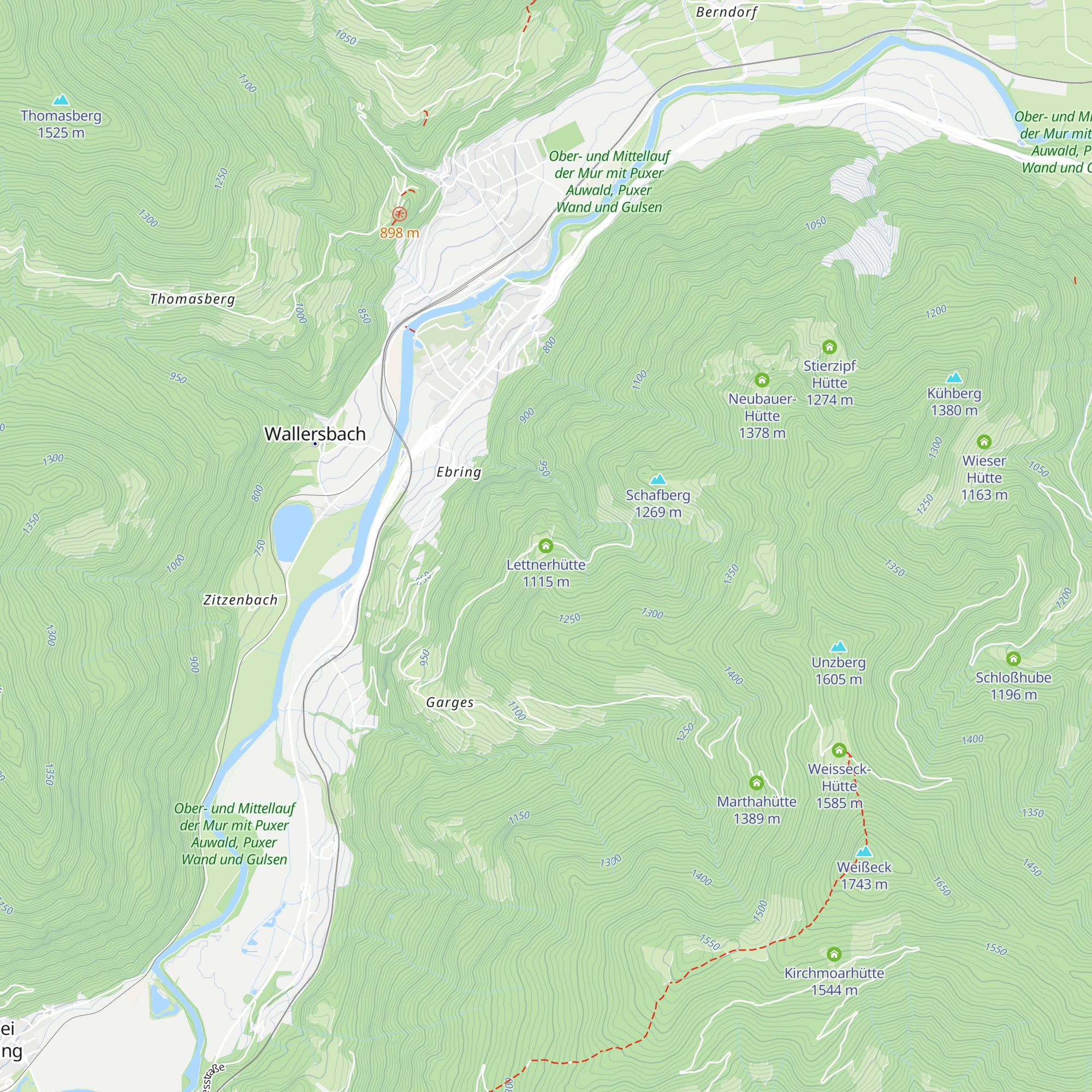 Lettnerhütte map