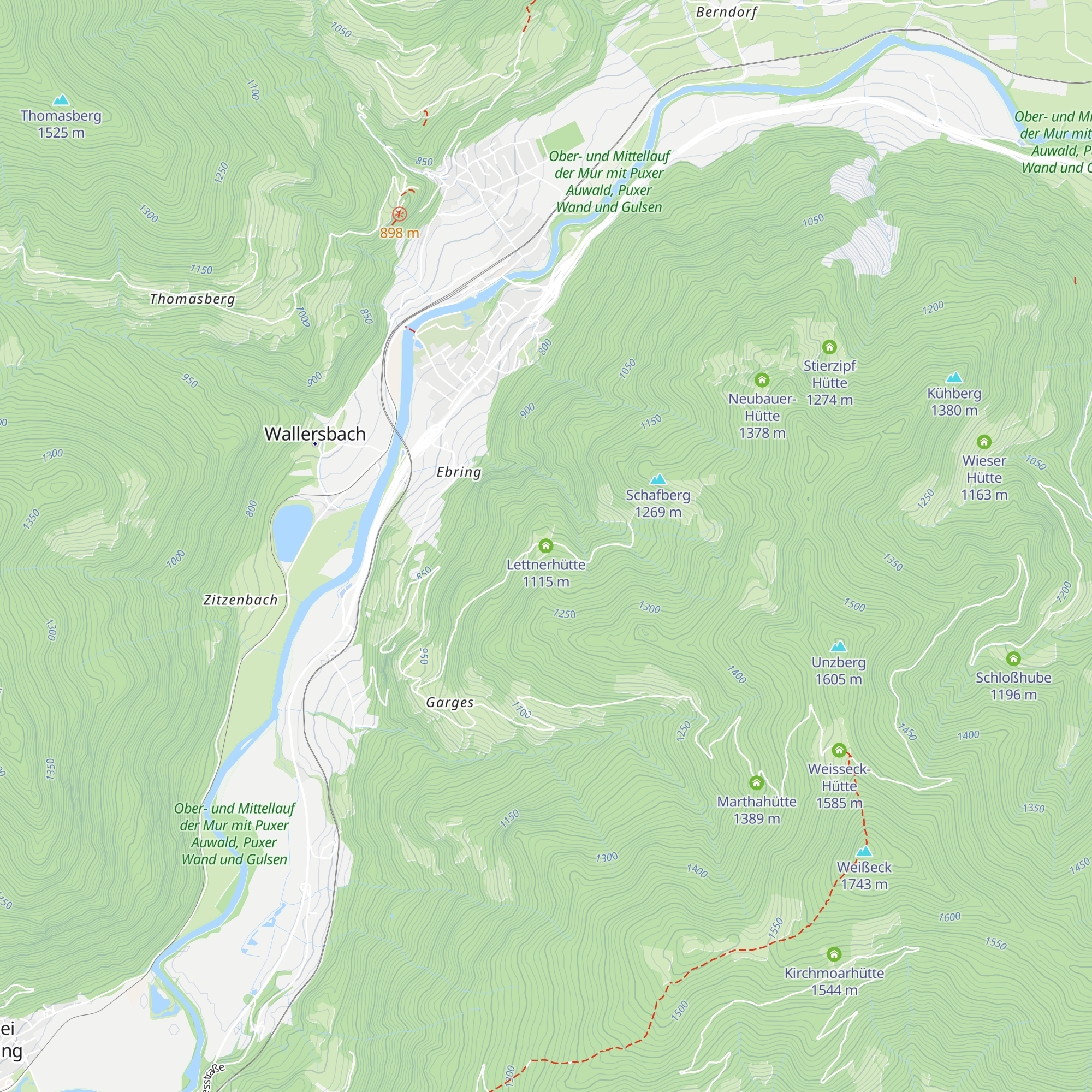 Lettnerhütte map
