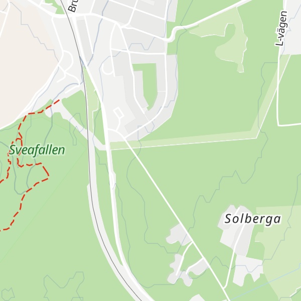 Map of Solbergavägen