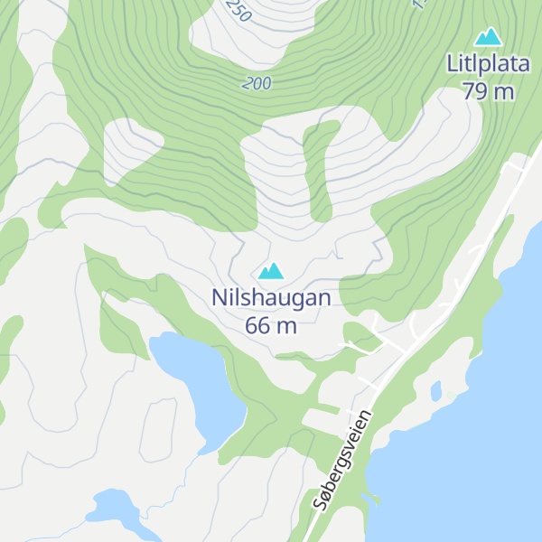 Map of Nilshaugan