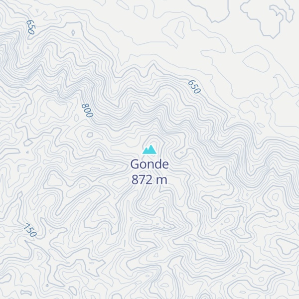 Map of Gonde