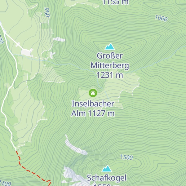 Map of Inselbacher Alm