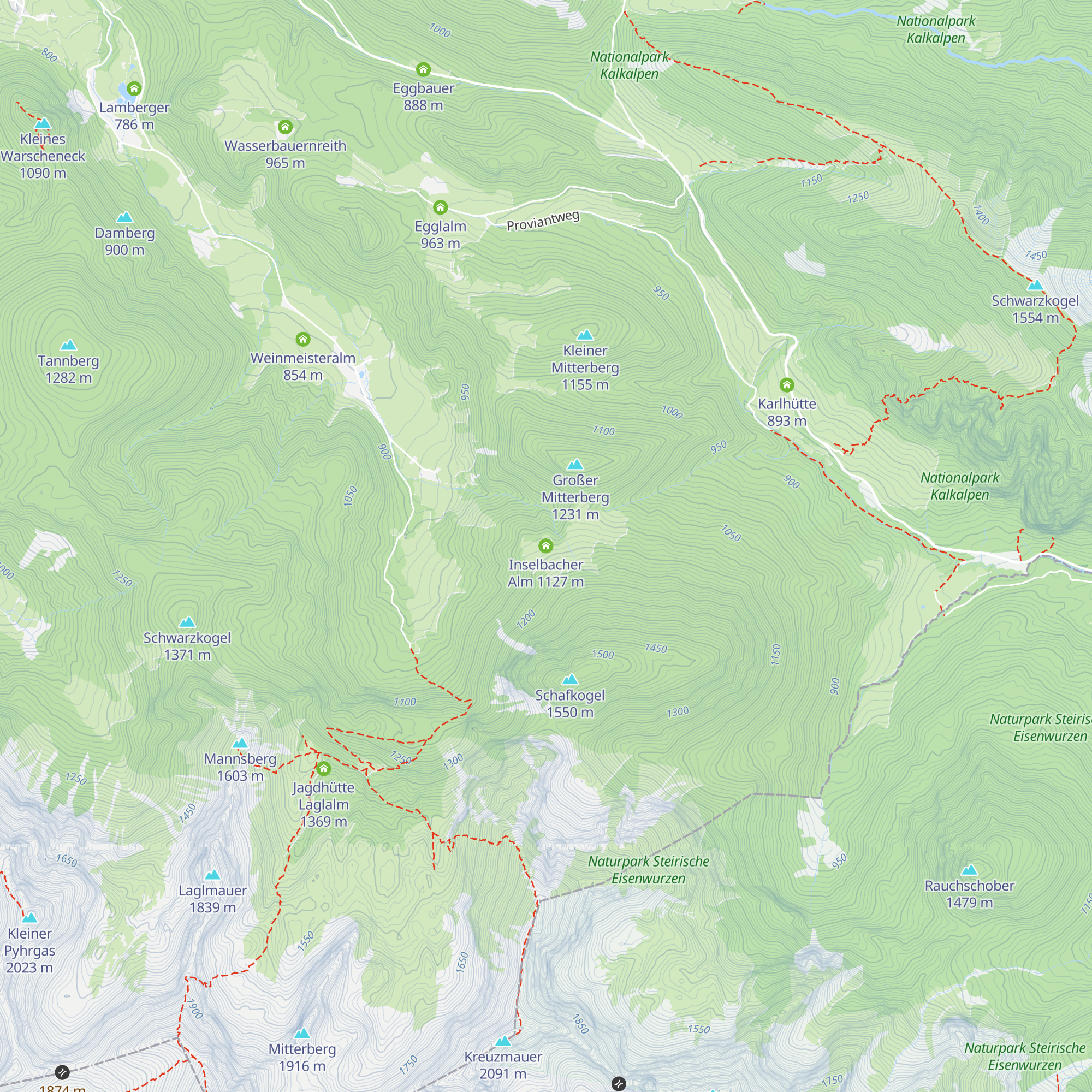 Inselbacher Alm map