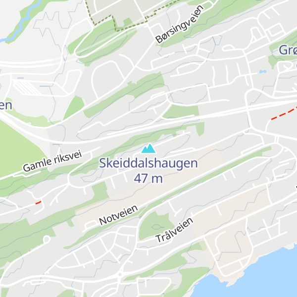 Map of Skeiddalshaugen
