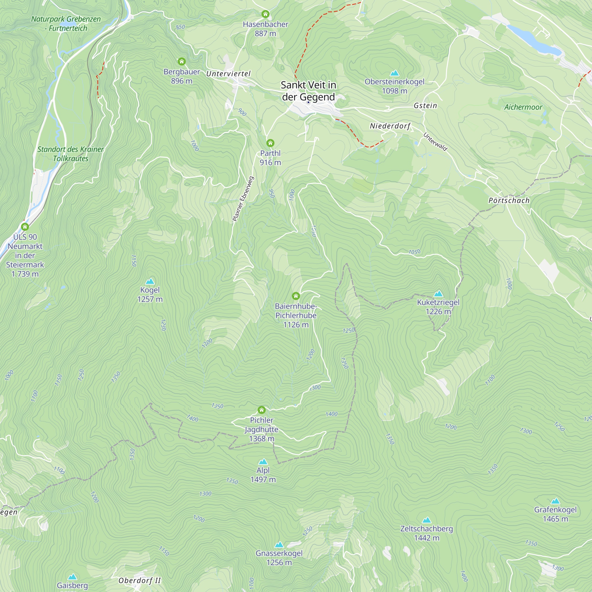 Baiernhube- Pichlerhube map